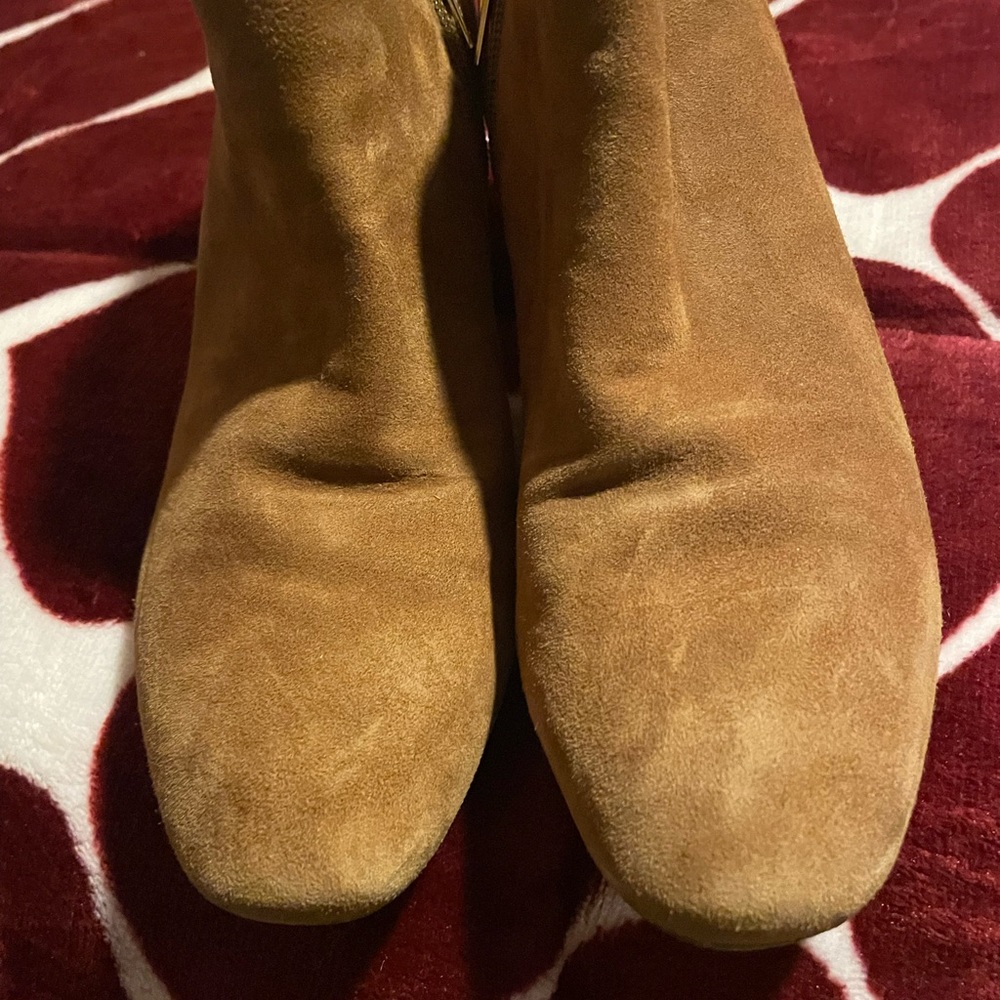 Women's Tan Suede Ankle Boots